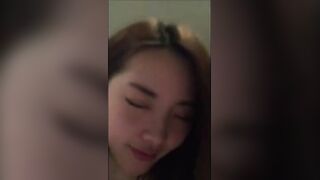 Sexy Chinese Asian GF dances and blows