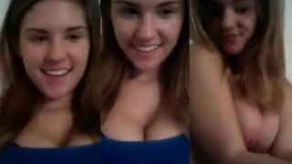 cute teen big bobs adorable teen on crazybates cam