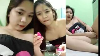 Si ryzen sarap na sarap sa vibrate dildo